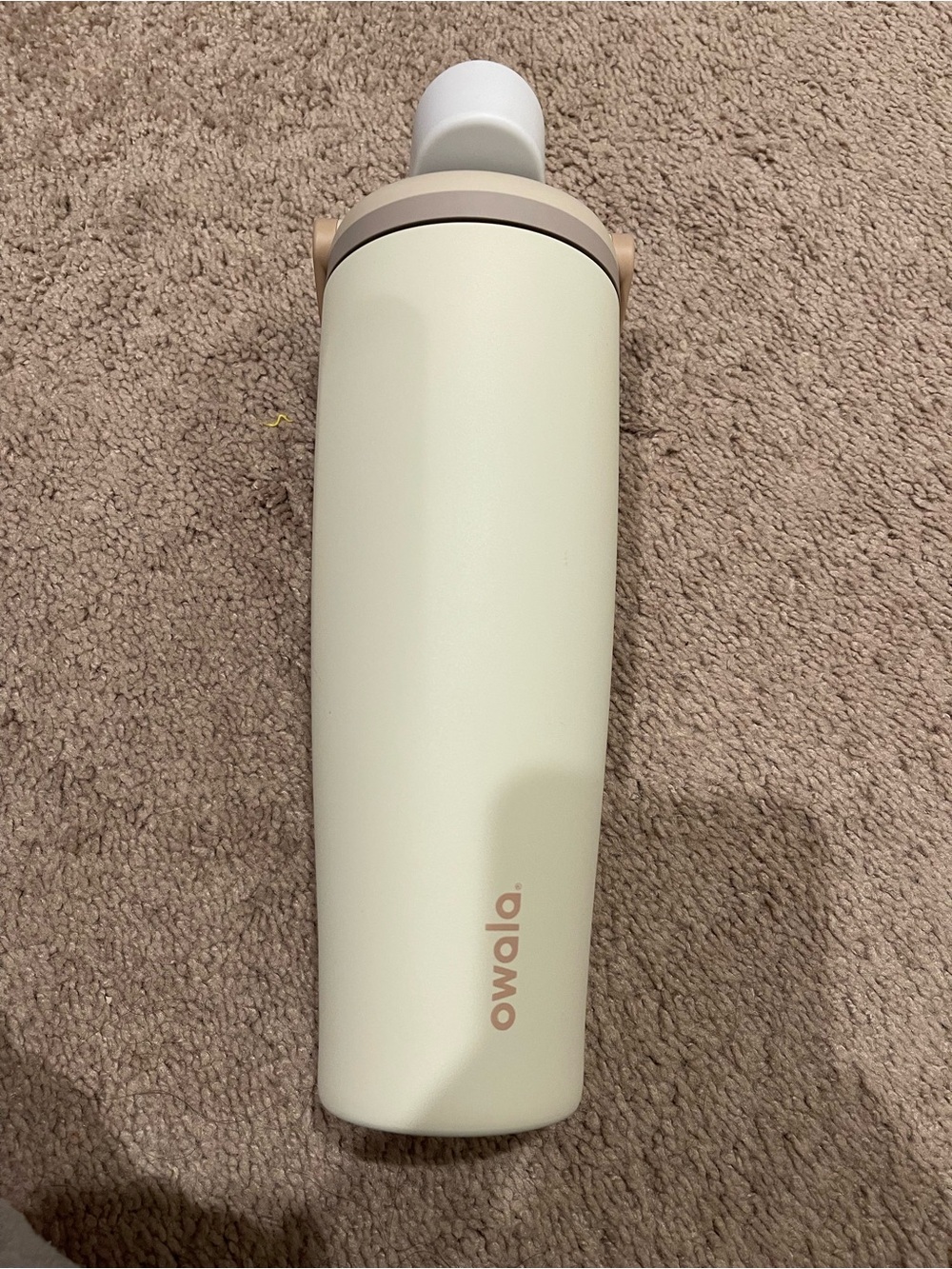 Owala Cream Insulated Bottle with Leak-Resistant Cap